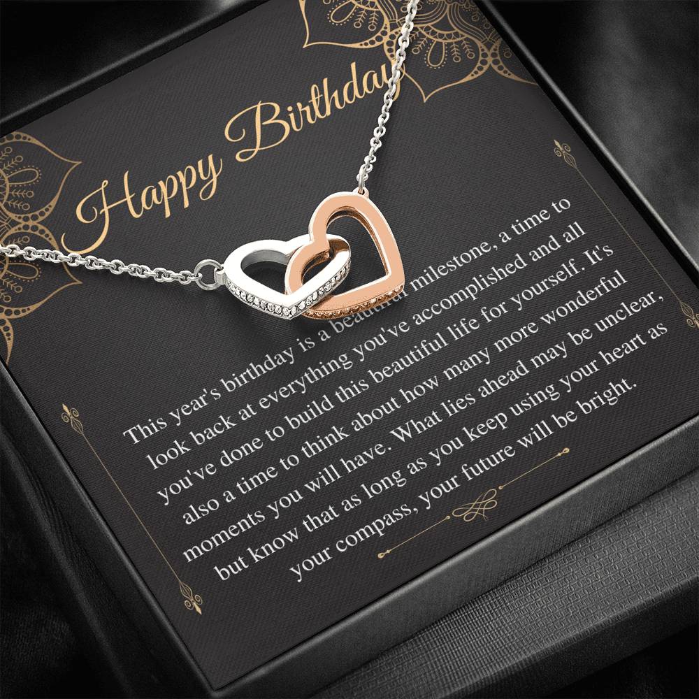Birthday Gift Necklace, Birthday Gift for Friend, Sister Birthday, Mom Birthday Gift, Bday Jewelry for Her, 13 Birthday Gift,Love Knot #0636