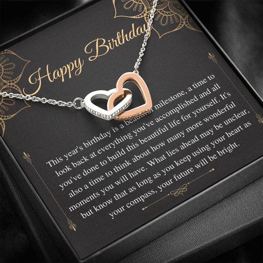 Birthday Gift Necklace, Birthday Gift for Friend, Sister Birthday, Mom Birthday Gift, Bday Jewelry for Her, 13 Birthday Gift,Love Knot #0636