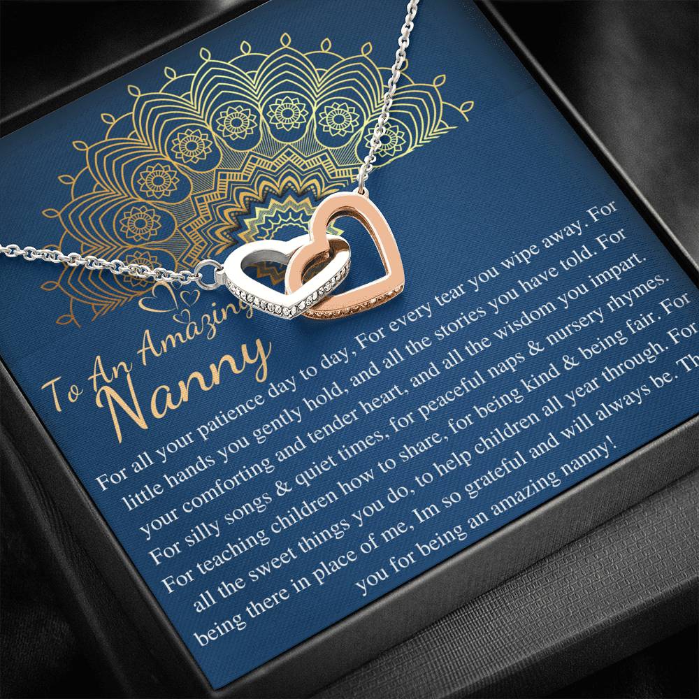 Nanny Gift, Gift For Babysitter, Gift For Daycare Provider, Childminder Gifts, Thank You Gift For Nanny Neckalce, Nanny Christmas Gift #0722