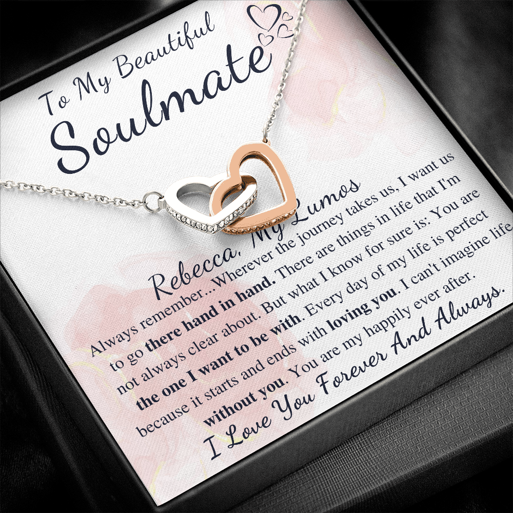To My Soulmate Gift Necklace | Soulmate Necklace | Soulmate Jewelry | Soulmate Anniversary Gift | Soulmate Valentines Day Gift For Her Rebecca, My Lumos