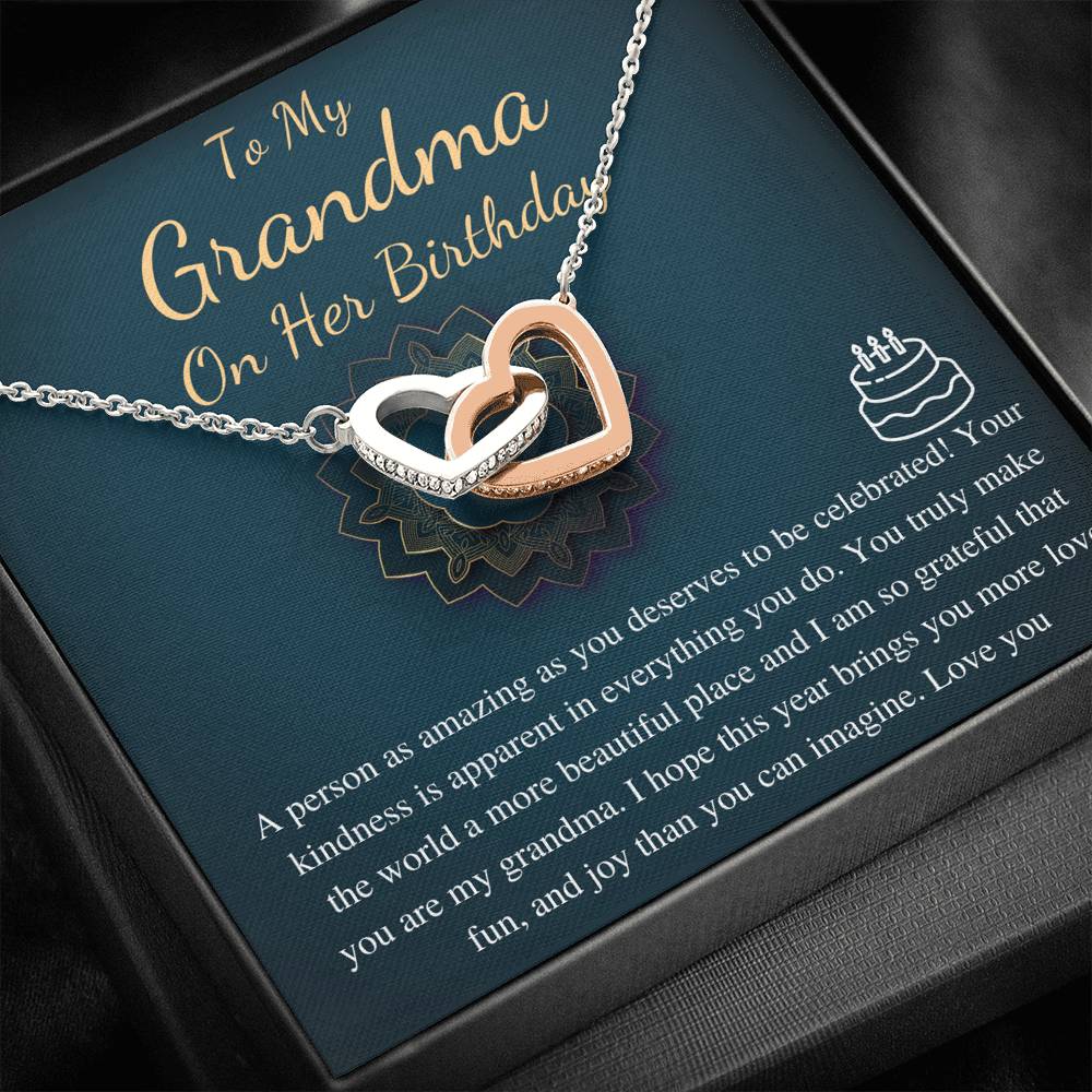Birthday Gift for Grandmother, Happy Birthday Grandmother, Grandmother celebration Gift, Happy Birthday Grandmother Present,Love Knot #0641