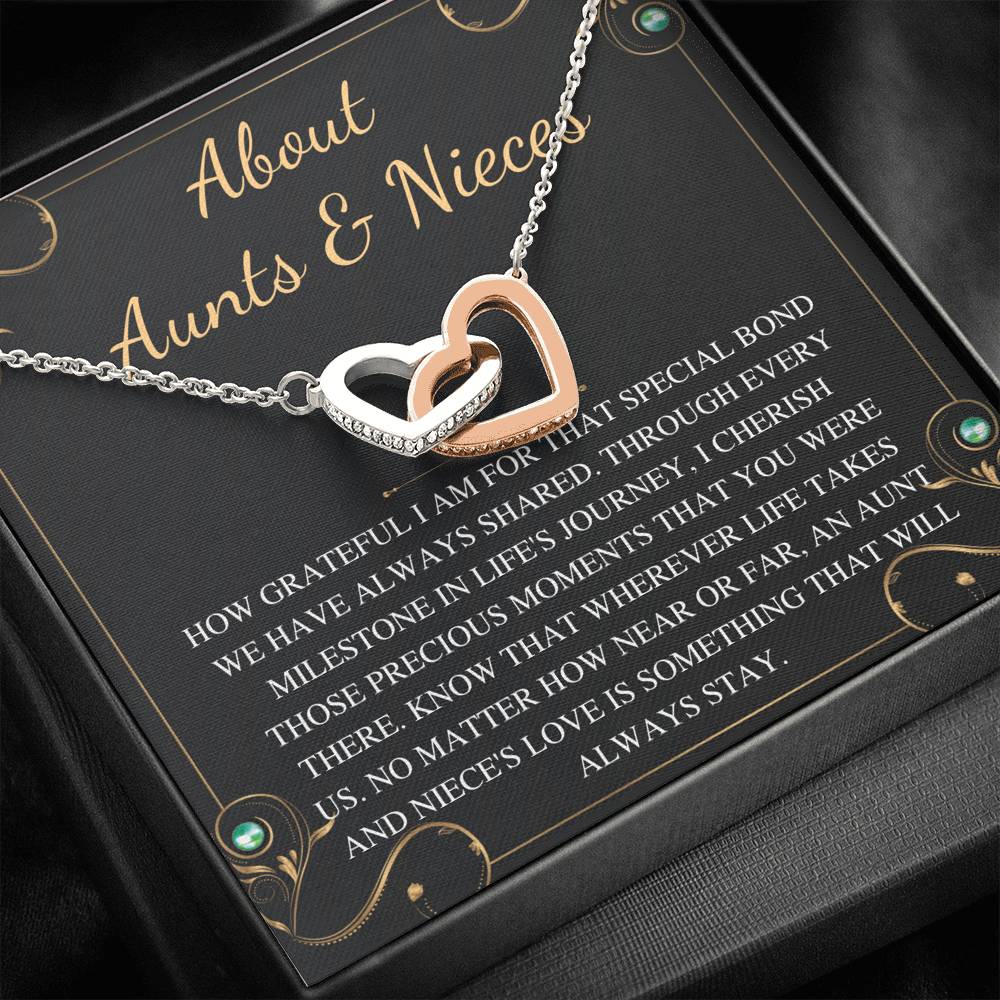 about aunt & niece interlock interlocking heart bulk