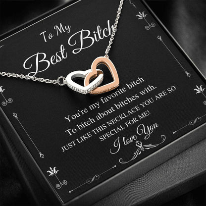 best bitch interlocking heart