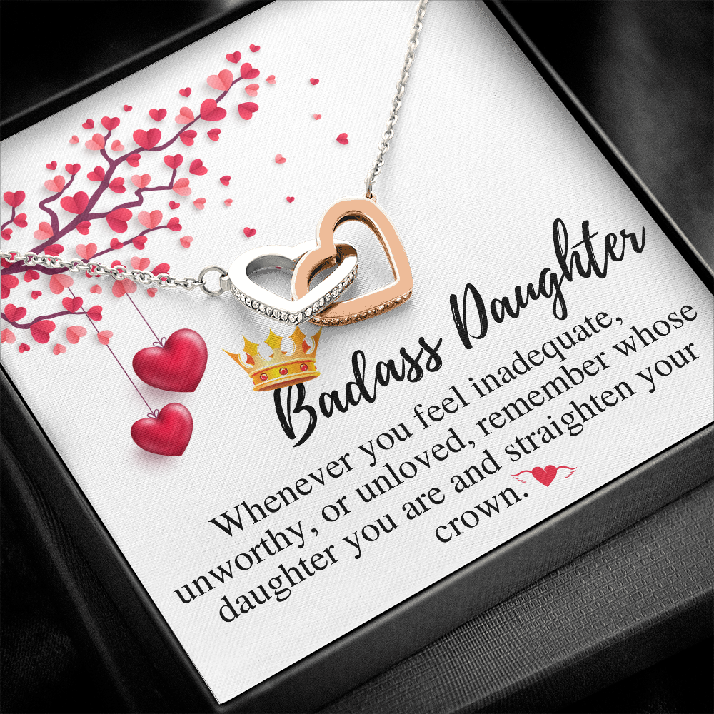 Daughter Valentines Gift For Daughter Necklace from Mom and Dad,Valentines Gift for Daughter in College,Valentines Gift for Teenage Daughter