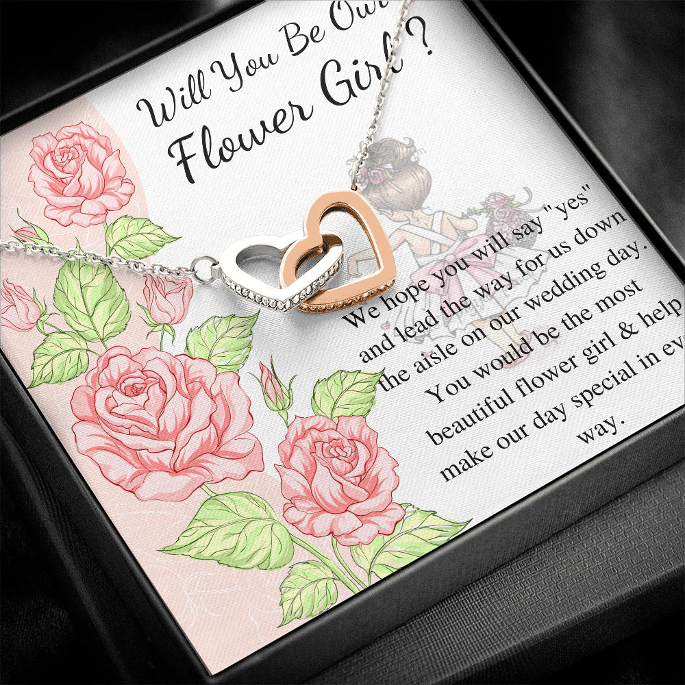 Will You Be My Flower Girl Gift Flower Girl Jewelry Gift Little Girl Gift Wedding Flower Girl Proposal Gift Personalized gift from bride