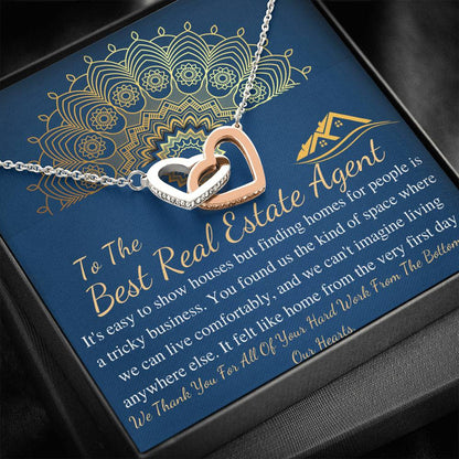 Real Estate Agent Thank You Gift, Realtor Gift Necklace, Real Estate Agent Gift, Realtor Necklace, Escrow Closing Gift, Christmas Gift #0700