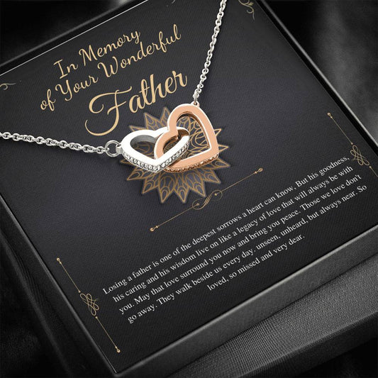 Loss of Father Gift, Dad Memorial Gift Dad condolence gift, Grief Gift, Father Remembrance Necklace, Sorry for your loss , bereavement gift