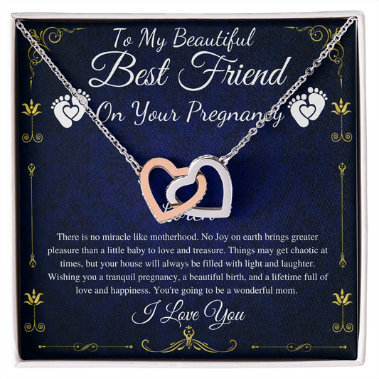 Best Friend Pregnancy Gift For Best Friend Baby Shower Gift For Mom To Be Gift For Expecting Mom Gift Pregnant Friend, Link Hearts #0219 loren