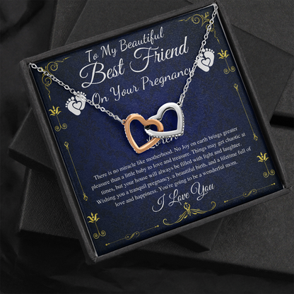 Best Friend Pregnancy Gift For Best Friend Baby Shower Gift For Mom To Be Gift For Expecting Mom Gift Pregnant Friend, Link Hearts #0219 loren