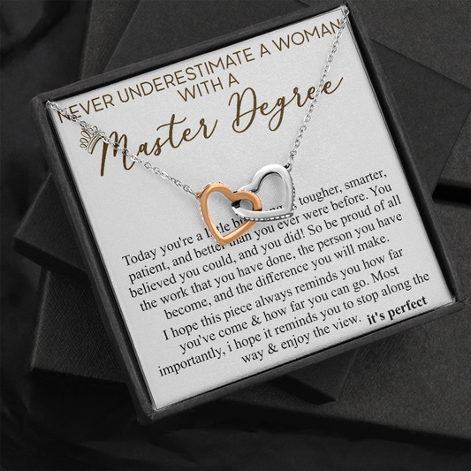 never understimate a women with master degree