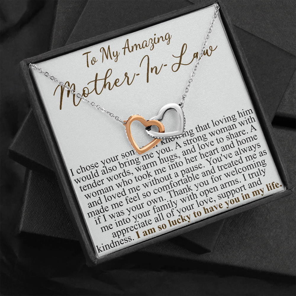 to my amazing mother in law interlocking heart