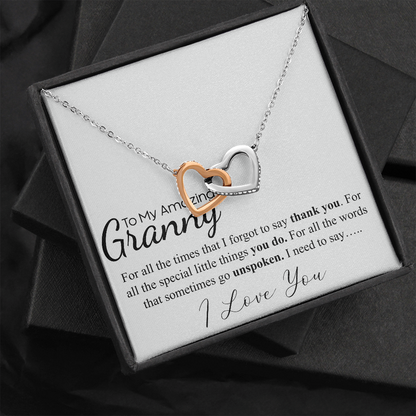 to my amazing granny interlocking heart wamlart