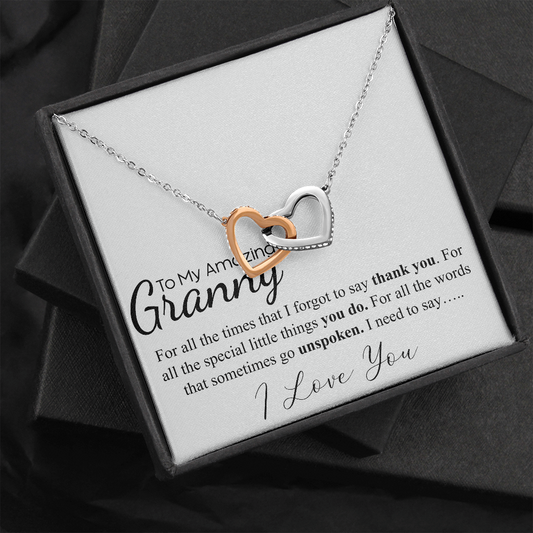 to my amazing granny interlocking heart wamlart