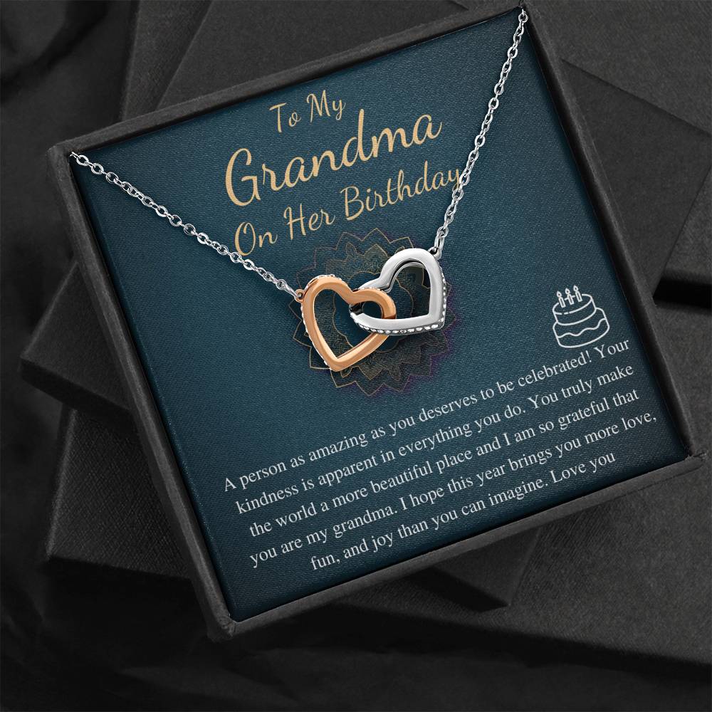 Birthday Gift for Grandmother, Happy Birthday Grandmother, Grandmother celebration Gift, Happy Birthday Grandmother Present,Love Knot #0641
