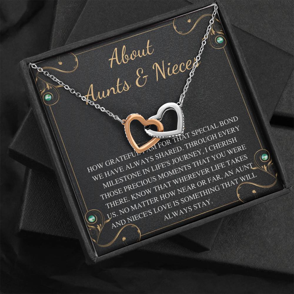 about aunt & niece interlock interlocking heart bulk