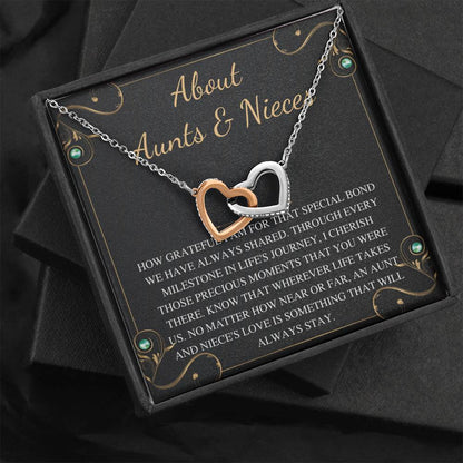 about aunt & niece interlock interlocking heart bulk