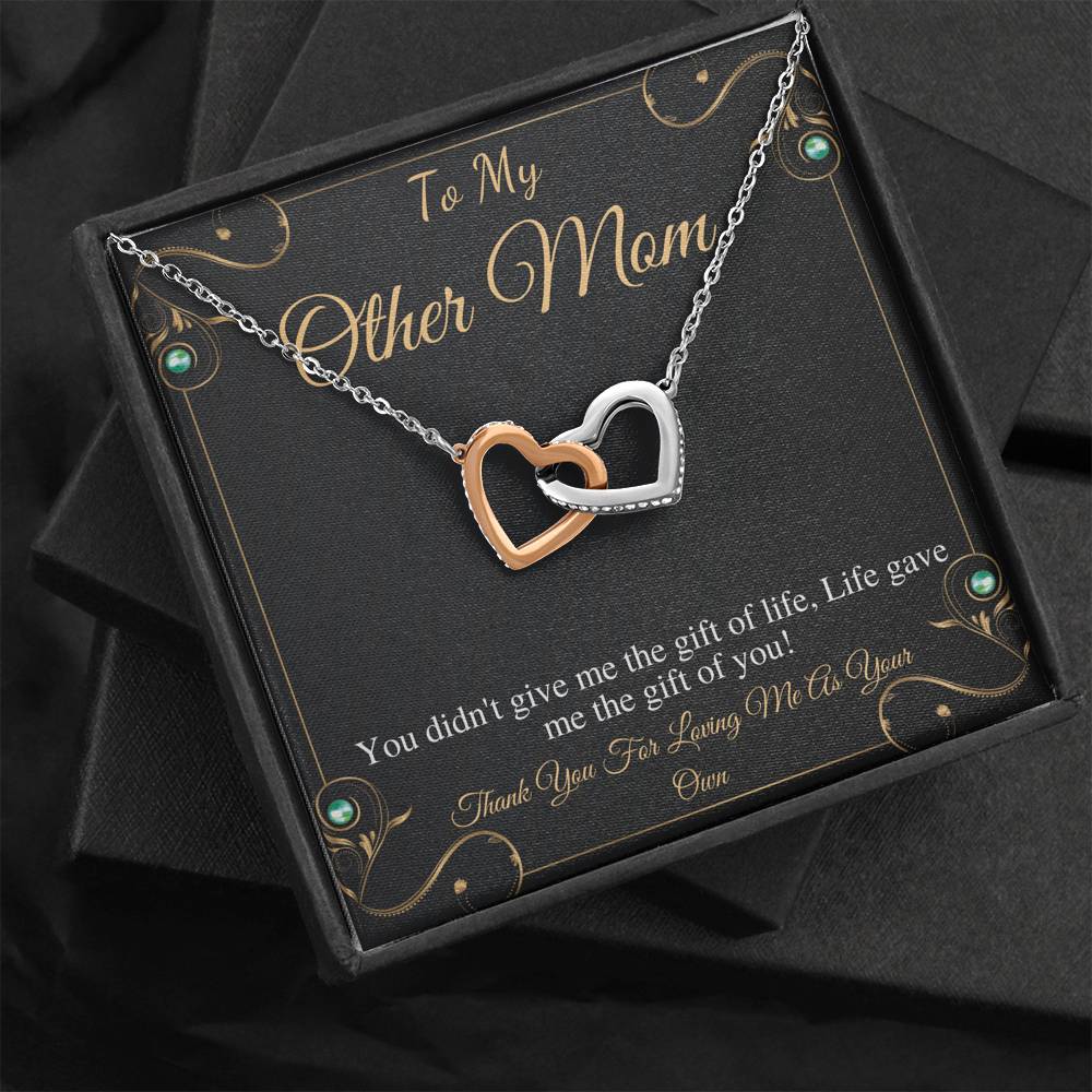To My Other Mom, Mothers Day Gift, Stepmom, Bonus Mother, Second Mom Gift, Birthday Gift, Stepmom Wedding Gift, Interlocking Heart #0506