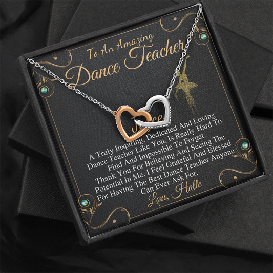 Dance Teacher Gift | Gift for Ballet Teacher | Dance Recital Gift for Dance Teacher Necklace | Amazing Dance Teacher Gift Christmas #0757 halle
