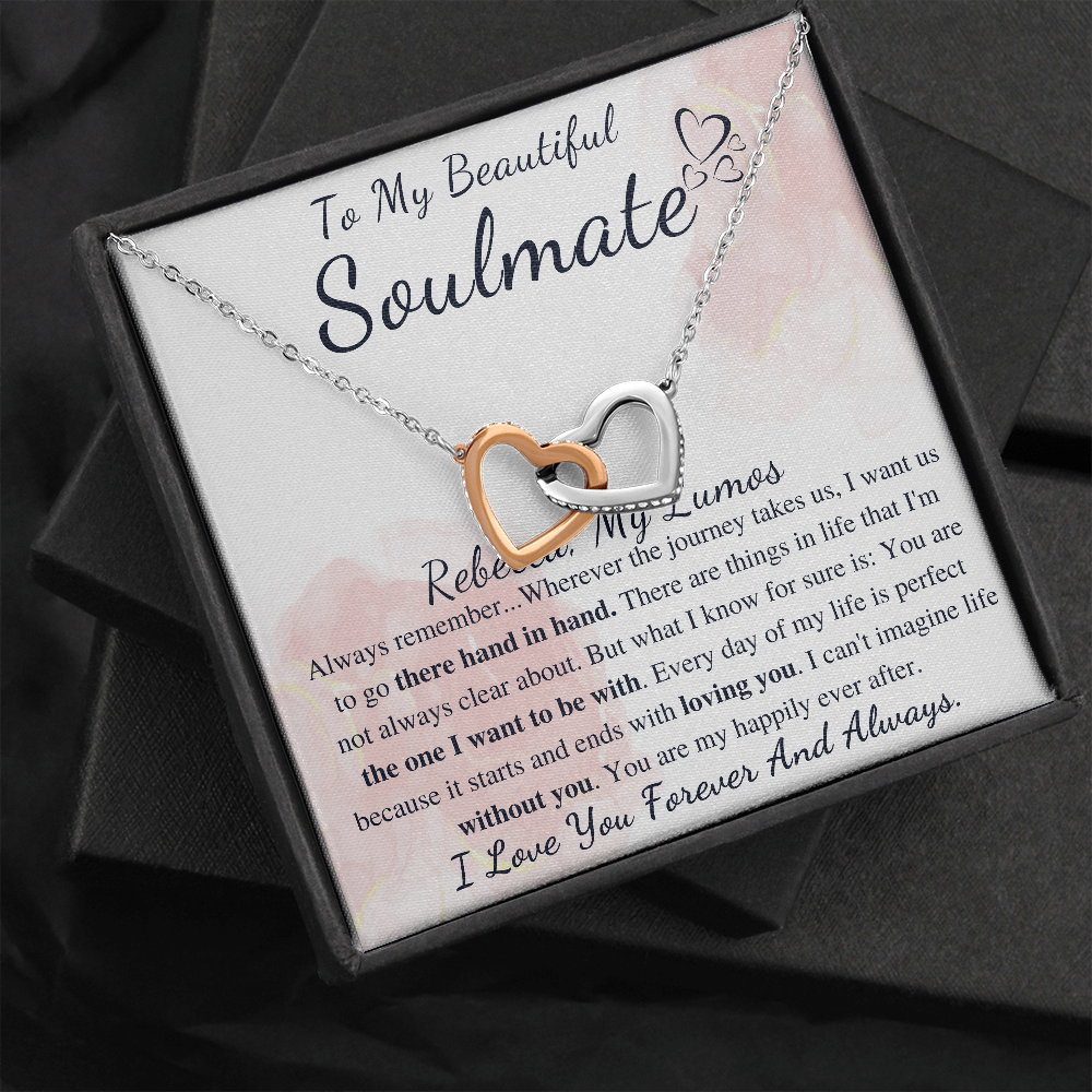 To My Soulmate Gift Necklace | Soulmate Necklace | Soulmate Jewelry | Soulmate Anniversary Gift | Soulmate Valentines Day Gift For Her Rebecca, My Lumos