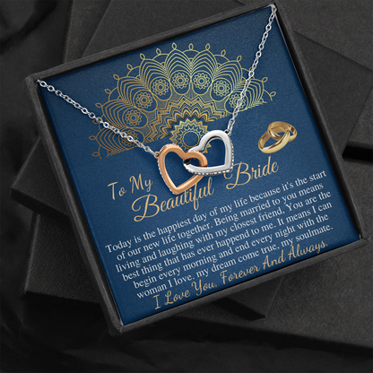 Gift To My Beautiful Bride From Groom ,Bride Gift From Groom, Wedding Day Gift, Groom to Bride, Jewelry Gift from Groom to Bride