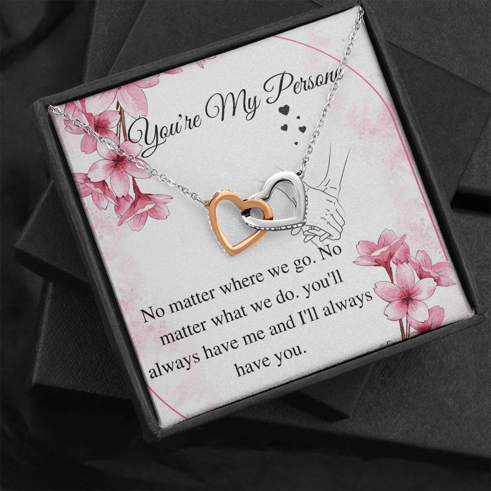 You are my Person Necklace, You are my Person Gift, Best Friend Necklace, you're my person, For Wife Birthday Gift,Wife Christmas Gift #0609