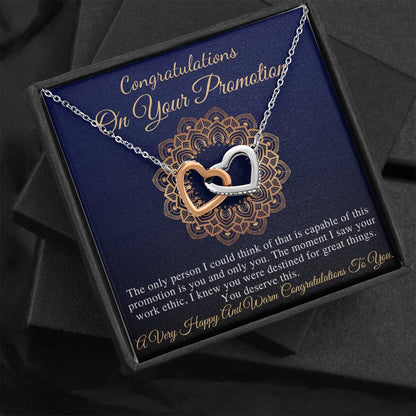 Job promotion Gift for Women, Congratulations Gift Promotion, Boss Promotion Card, Gift for Promotion, Promotion Gift For Her, Heart #0844
