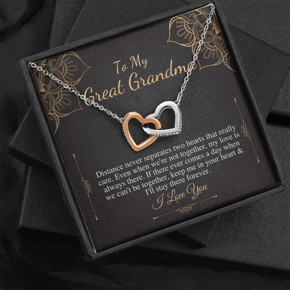Gift For Grandma Necklace Grandmother Birthday Gift From Granddaughter/Grandson To My Grandma Necklace Gift Grandmother Heart Necklace #0469