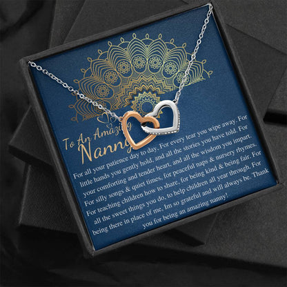 Nanny Gift, Gift For Babysitter, Gift For Daycare Provider, Childminder Gifts, Thank You Gift For Nanny Neckalce, Nanny Christmas Gift #0722