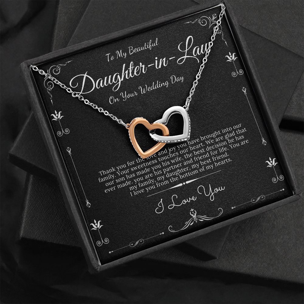 To my Bonus Daughter Beautiful Necklace, Stepdaughter Gift, Bonus Daughter Birthday Gift, Gift for Bonus Daughter, Daughter in Law
