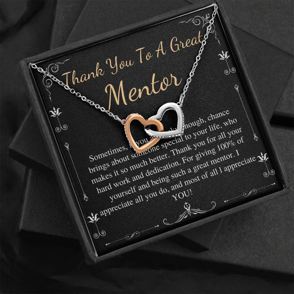 Mentor Gift for Women Necklace: Gift for Boss, Teacher, Professor, Tutor, Thank You Gifts for Women, Appreciation Gifts