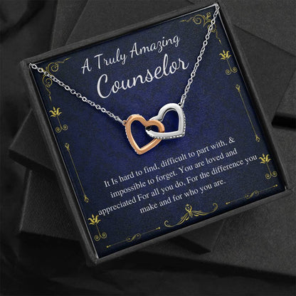 School Counselor Gift, Guidance Counselor Necklace, Mental Health Counselor Gift, Summer Camp Counselor,Admissions Counselor Christmas #0765