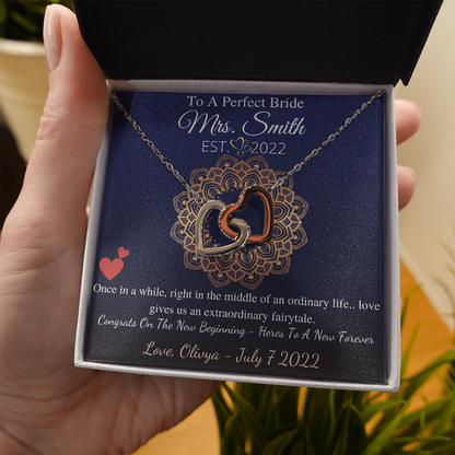 Love Knot, To My Best Friend On Your Wedding Day Gift From Friend To Bride Necklace For Friend’s Wedding Day Present From Best Friend To