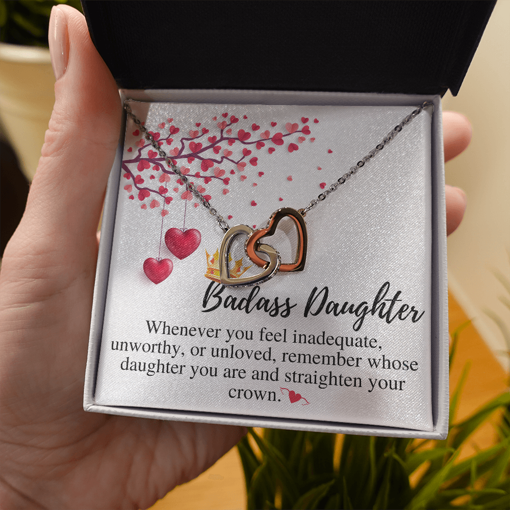 Daughter Valentines Gift For Daughter Necklace from Mom and Dad,Valentines Gift for Daughter in College,Valentines Gift for Teenage Daughter