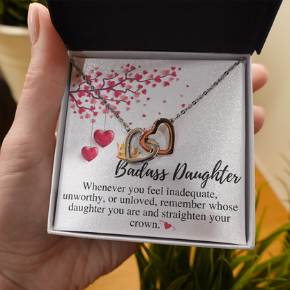 Daughter Valentines Gift For Daughter Necklace from Mom and Dad,Valentines Gift for Daughter in College,Valentines Gift for Teenage Daughter