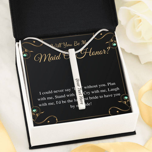 Love Knot, Maid of Honor Proposal Gift Necklace, Will you be my Maid of Honor Gift, MOH proposal gift, Wedding Maid Of Honor Necklace