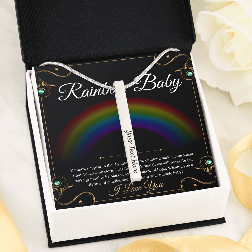 Rainbow Baby Gift For Mom, Rainbow Baby Shower Gift, Rainbow Baby Necklace, Baby After Miscarriage, Motherhood Necklace