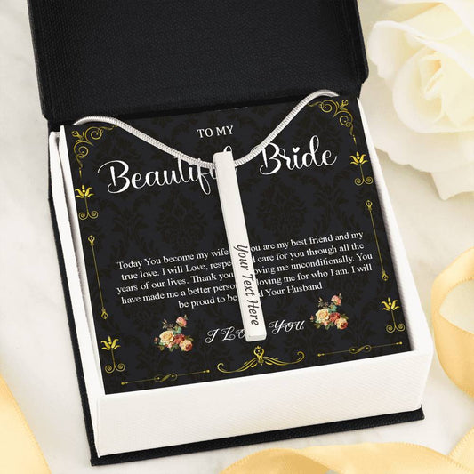 Double Heart Jewelry To My Bride Gift From Groom, Wedding Day Gift For Bride From Groom, From Groom To Future Wife Gift On Wedding Day