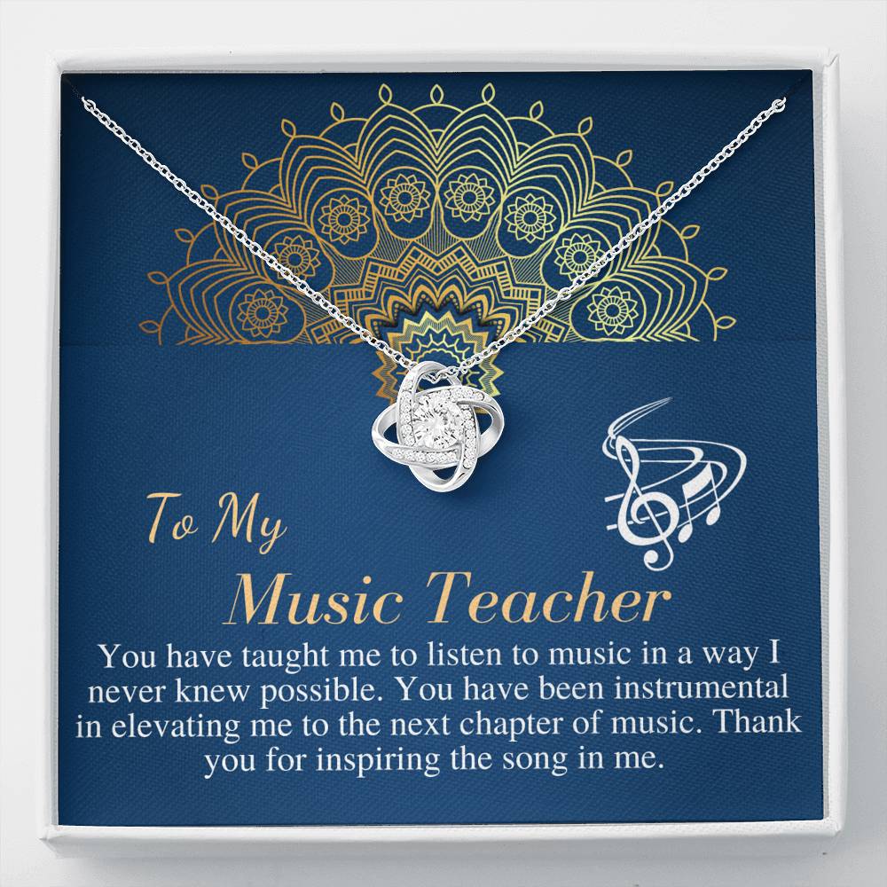 Music Teacher Gift | Gift for Music Teacher Necklace | Music Teacher Gift | To My Music Teacher Appreciation Gift | Christmas Gift  #0746