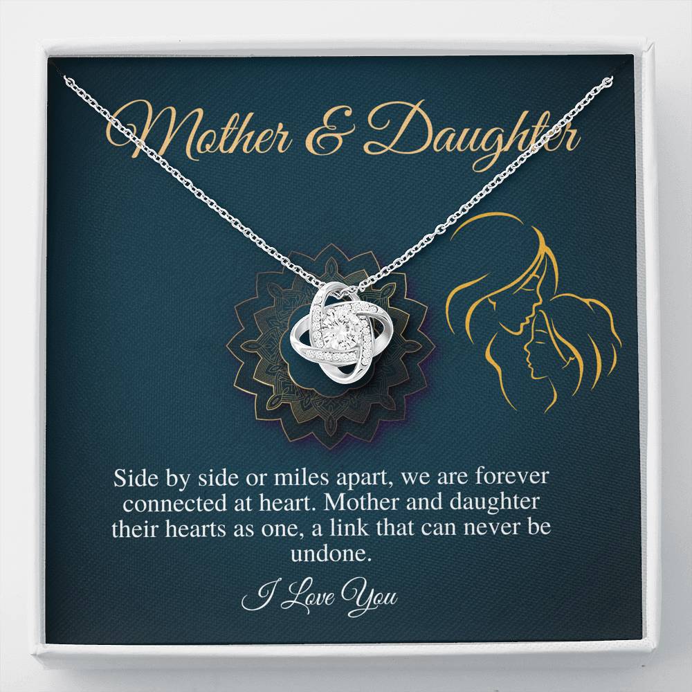 To My Beautiful Mom, Mother Gift Jewelry,Gift For Mom From Daughter,Necklace Gift For Mom Gift For Mother Gift Thank You Mom Love Knot #0479