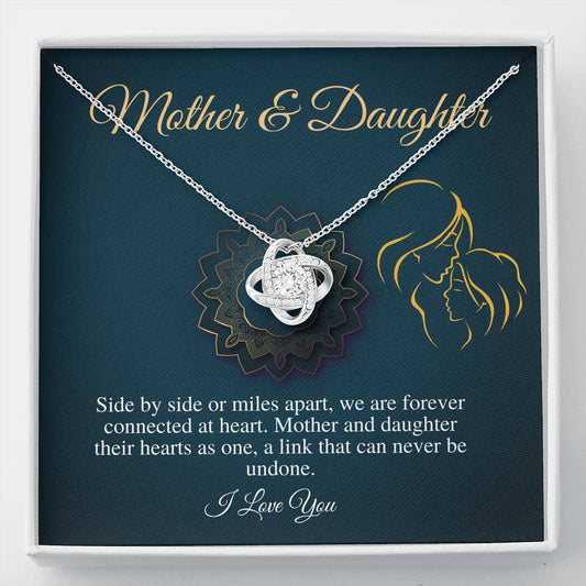 To My Beautiful Mom, Mother Gift Jewelry,Gift For Mom From Daughter,Necklace Gift For Mom Gift For Mother Gift Thank You Mom Love Knot #0479