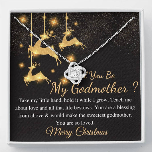 Godmother Christmas Gift From Goddaughter, Gift for Godmother Necklace for Godmother Gift for Christmas,From Godson,Godmother Proposal #0821
