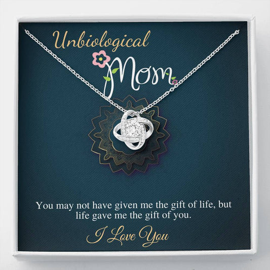Unbiological Mom Gift, Bonus Mom Gift Bonus Mom Necklace Unbiological Mom Neclace, Mother's Day Gift for Stepmom Foster Mom Birthday #0523