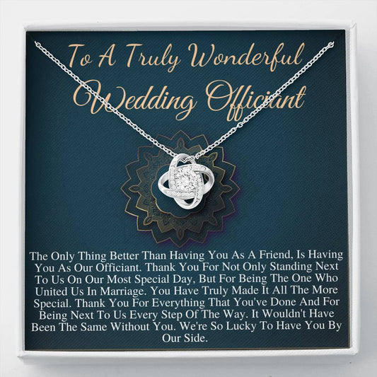 Wedding Officiant Gift | Gift for Wedding Officiant Necklace | A Truly Wonderful Wedding Officiant Appreciation Gift |Friend Officiant #0755