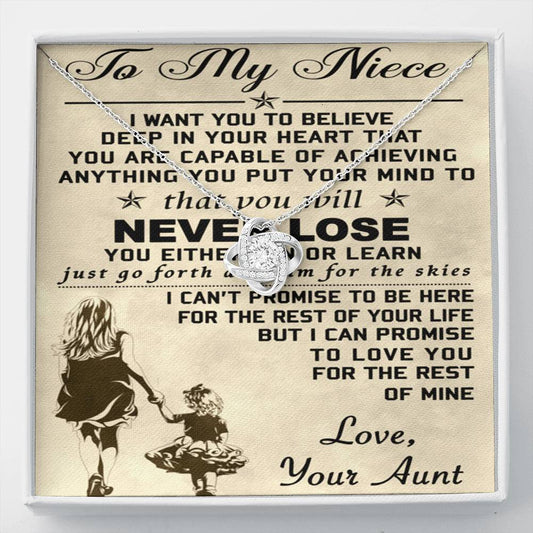 to my niece love knot