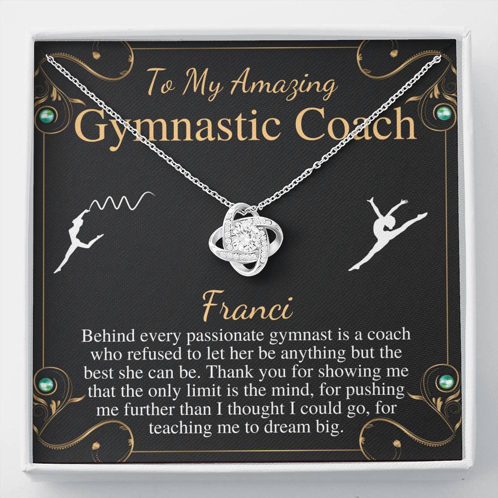 Gymnastics Coach Gift for Women | Leaving Gift for Gymnastics Coach | A Truly Amazing Gymnastics Coach Gift Necklace, Christmas Gift #0752 franci