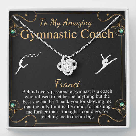 Gymnastics Coach Gift for Women | Leaving Gift for Gymnastics Coach | A Truly Amazing Gymnastics Coach Gift Necklace, Christmas Gift #0752 franci