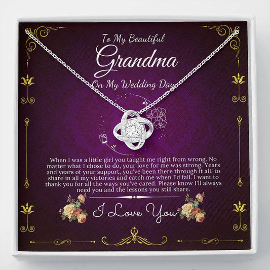 Love Knot, Grandmother of the Bride Gift to Grandma Wedding Gift for Grandma of the Bride Grandmother Wedding Gift Grandmother Gift #0065