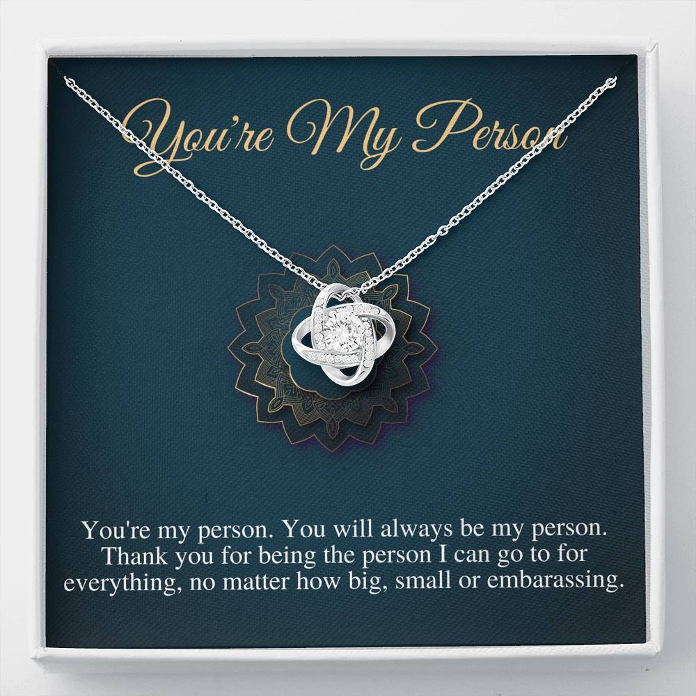 You Are My Person Necklace, Best Friend Gift, You're My Person Gift, Greys Anatomy Quote, Bestie Gift, Birthday Gift, Christmas Gift #0607