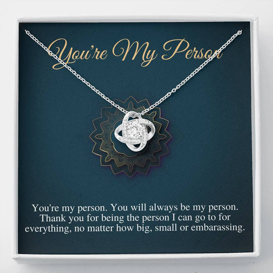 You Are My Person Necklace, Best Friend Gift, You're My Person Gift, Greys Anatomy Quote, Bestie Gift, Birthday Gift, Christmas Gift #0607