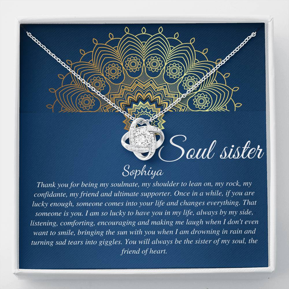 Soul Sister Necklace, Unbiological Sister, Soul Sister Gift for Best Friend Gift, Turquoise necklace Gold
